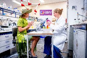 Queen Maxima Visits Netherlands Brain Bank - Amsterdam