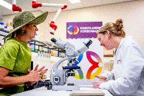 Queen Maxima Visits Netherlands Brain Bank - Amsterdam