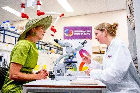 Queen Maxima Visits Netherlands Brain Bank - Amsterdam