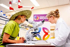 Queen Maxima Visits Netherlands Brain Bank - Amsterdam