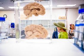 Queen Maxima Visits Netherlands Brain Bank - Amsterdam