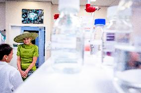 Queen Maxima Visits Netherlands Brain Bank - Amsterdam