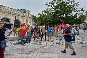 Demonstration Against France's National Budget - Bayonne