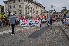 Demonstration Against France's National Budget - Bayonne