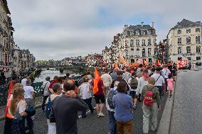 Demonstration Against France's National Budget - Bayonne