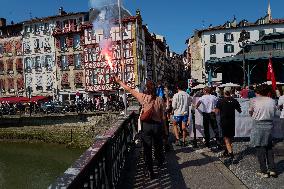 Demonstration Against France's National Budget - Bayonne