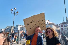 Demonstration Against France's National Budget - Bayonne