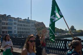 Demonstration Against France's National Budget - Bayonne