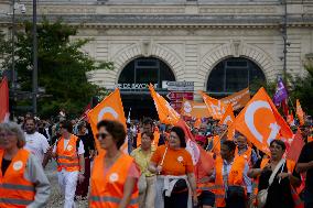 Demonstration Against France's National Budget - Bayonne