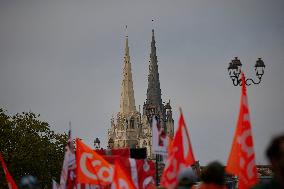Demonstration Against France's National Budget - Bayonne