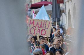 Demonstration Against France's National Budget - Bayonne