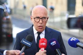 PM Lecornu Meets With Eric Ciotti - Paris