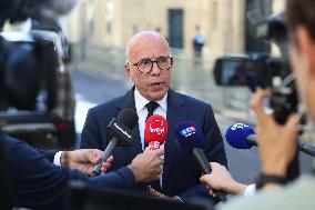 PM Lecornu Meets With Eric Ciotti - Paris