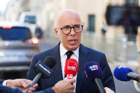 PM Lecornu Meets With Eric Ciotti - Paris