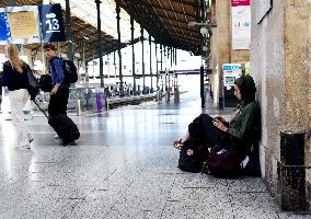 Transport Strike At Gare Du Nord Railway Station - Paris