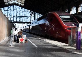Transport Strike At Gare Du Nord Railway Station - Paris