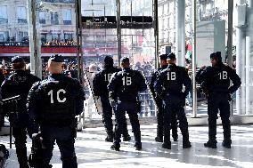 Transport Strike At Gare Du Nord Railway Station - Paris