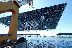 Construction Site of An Offshore Photovoltaic Power Plant - China