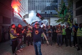 Railway Unions Protesters Inside Bercy - Paris
