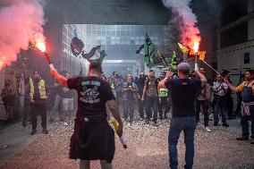 Railway Unions Protesters Inside Bercy - Paris
