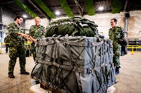 King Willem-Alexander At Falcon Leap Exercise - Eindhoven