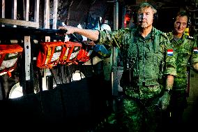 King Willem-Alexander At Falcon Leap Exercise - Eindhoven