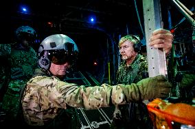 King Willem-Alexander At Falcon Leap Exercise - Eindhoven