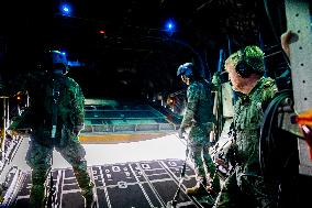 King Willem-Alexander At Falcon Leap Exercise - Eindhoven