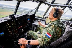 King Willem-Alexander At Falcon Leap Exercise - Eindhoven