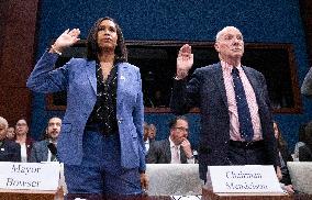 Bowser and Mendelson testify on “Oversight of the District of Columbia”