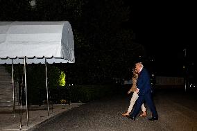 President Trump Returns to the White Hosue