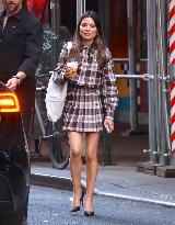 Miranda Cosgrove and Pierson Fode out in Times Square - New York