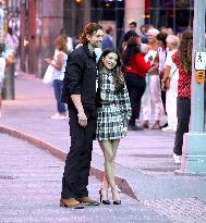 Miranda Cosgrove and Pierson Fode out in Times Square - New York