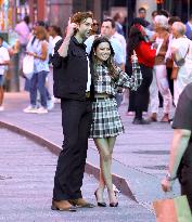 Miranda Cosgrove and Pierson Fode out in Times Square - New York