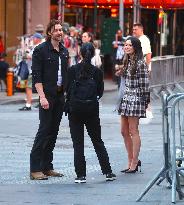 Miranda Cosgrove and Pierson Fode out in Times Square - New York