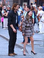Miranda Cosgrove and Pierson Fode out in Times Square - New York