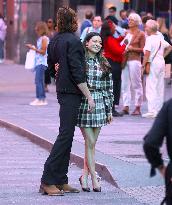 Miranda Cosgrove and Pierson Fode out in Times Square - New York