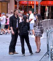 Miranda Cosgrove and Pierson Fode out in Times Square - New York