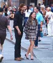 Miranda Cosgrove and Pierson Fode out in Times Square - New York