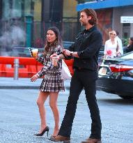 Miranda Cosgrove and Pierson Fode out in Times Square - New York