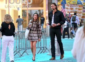 Miranda Cosgrove and Pierson Fode out in Times Square - New York