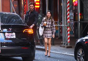 Miranda Cosgrove and Pierson Fode out in Times Square - New York