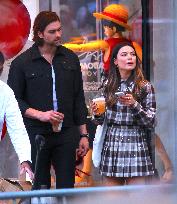Miranda Cosgrove and Pierson Fode out in Times Square - New York