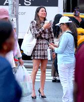 Miranda Cosgrove and Pierson Fode out in Times Square - New York