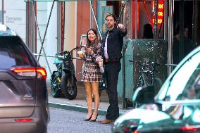 Miranda Cosgrove and Pierson Fode out in Times Square - New York