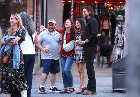 Miranda Cosgrove and Pierson Fode out in Times Square - New York