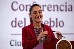President Claudia Sheinbaum Holds Briefing - Mexico
