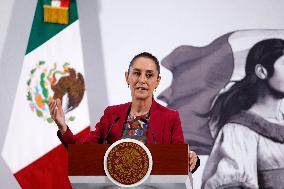 President Claudia Sheinbaum Holds Briefing - Mexico