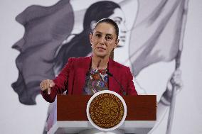 President Claudia Sheinbaum Holds Briefing - Mexico