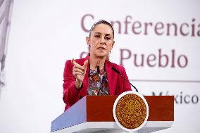 President Claudia Sheinbaum Holds Briefing - Mexico